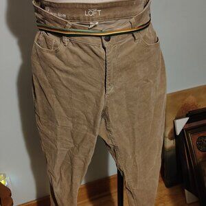 Tan corduroy curvy skinny.